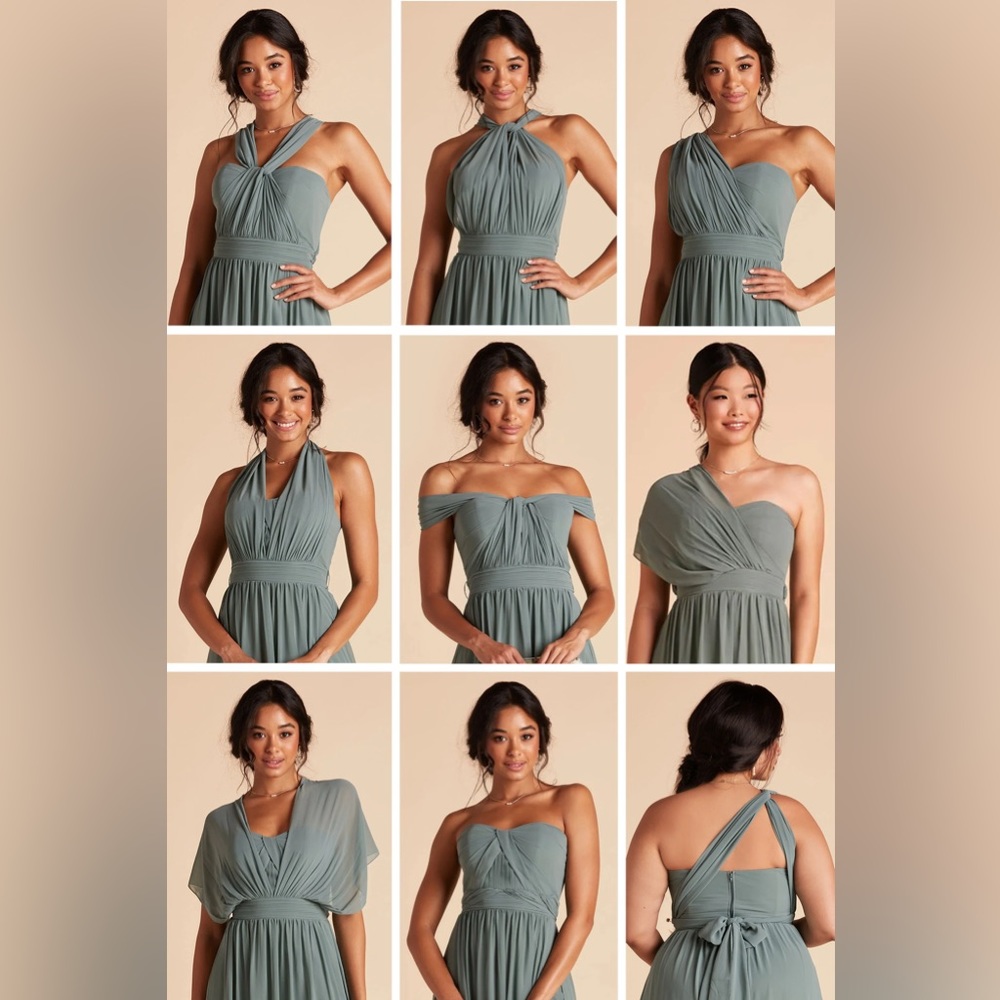 NWT Birdie Grey Grace Convertible Dress in Sage, Size 3x